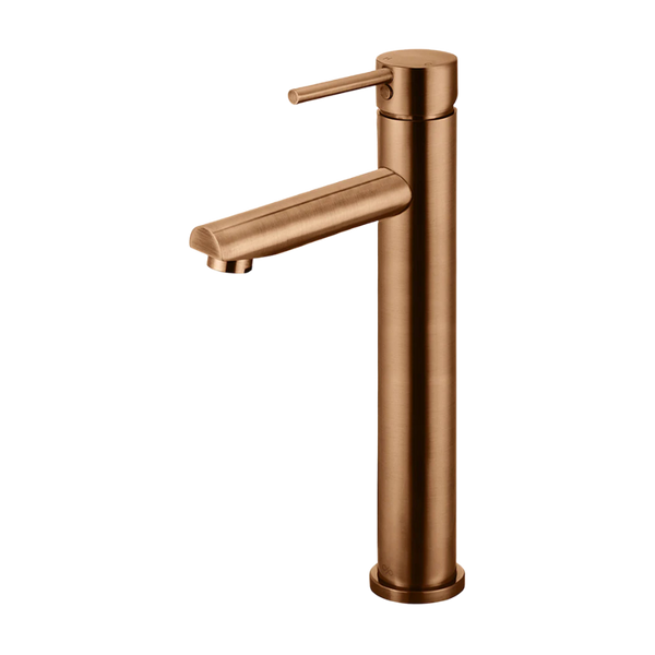 Meir Round Tall Basin Mixer Lustre Bronze