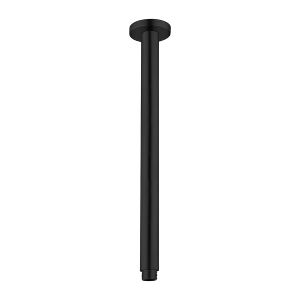 Nero Round Ceiling Arm 300mm Matte Black