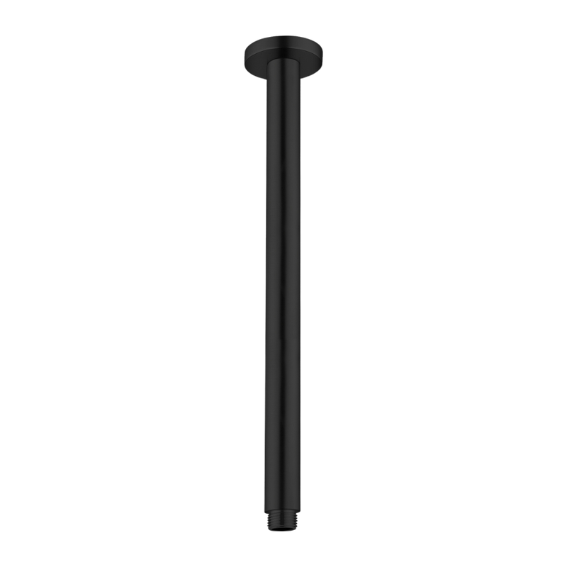 Round Ceiling Arm 300mm Matte Black