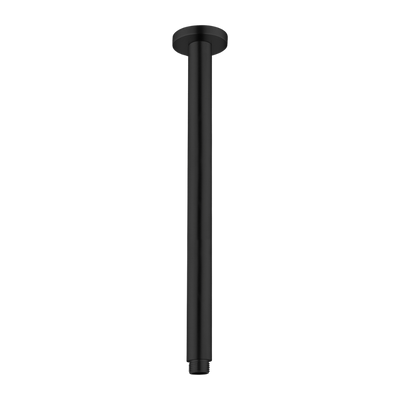 Round Ceiling Arm 300mm Matte Black