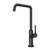 Ester Matte Black Sink Mixer 200mm Squareline