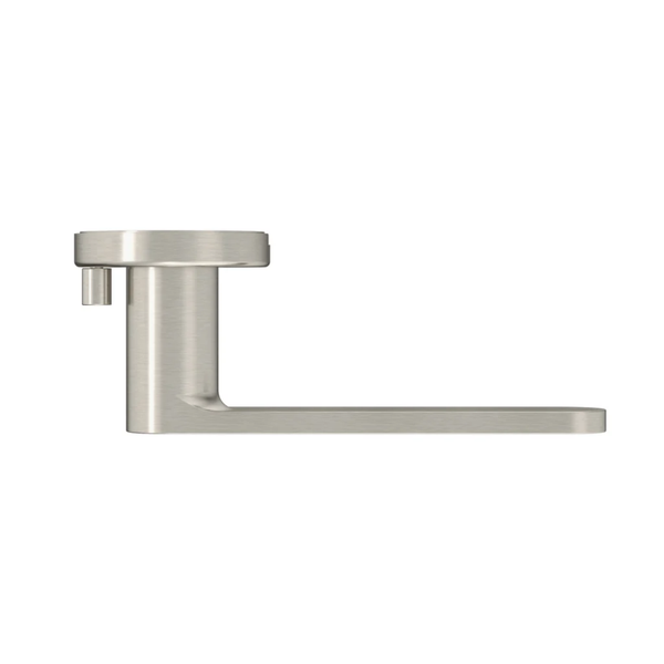 Meir Curvaé Flat Lever Privacy Door Handle Brushed Nickel