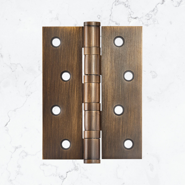 Momo Solid Brass Hinge 100mm x 76mm Bronze