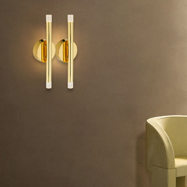 Telbix Milazo 2 Light Wall Light Gold