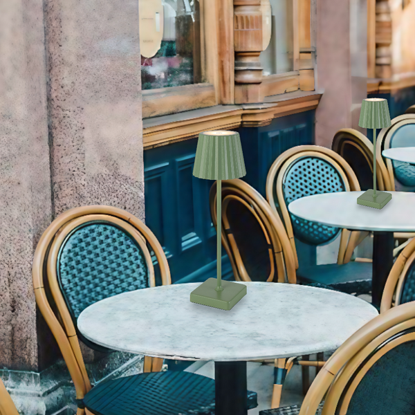 Telbix Mindy Rechargeable Table Lamp Green