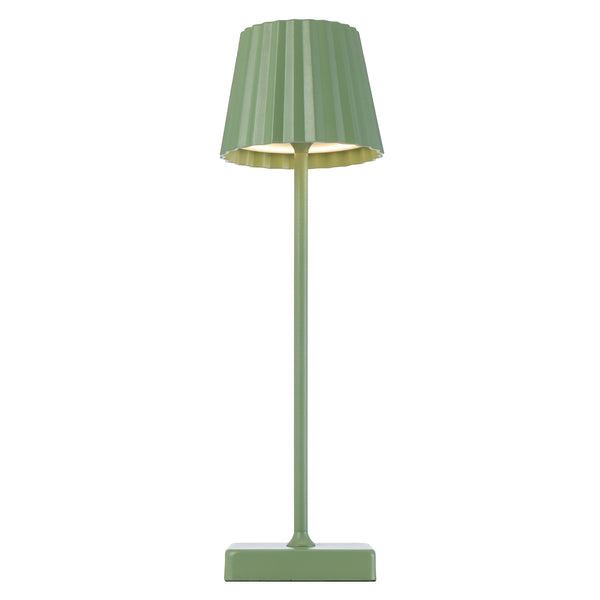 Telbix Mindy Rechargeable Table Lamp Green