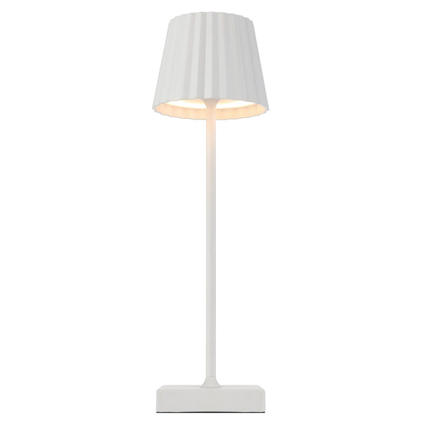 Telbix Mindy Rechargeable Table Lamp White