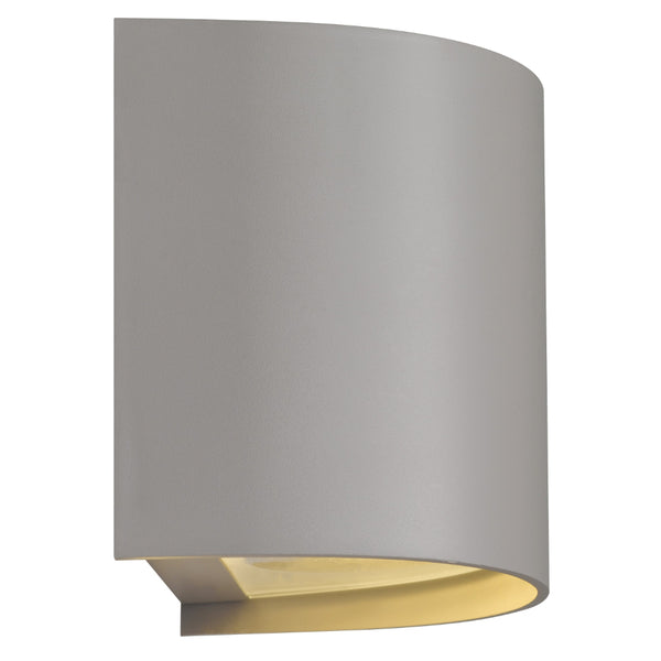 Telbix Miro 1 Exterior Wall Light Grey