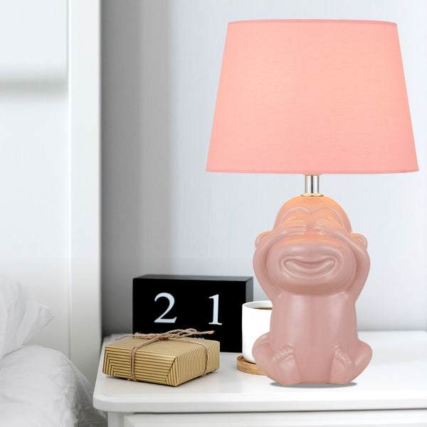 Telbix Misaru Ceramic Table Lamp Pink
