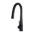 Meir Round Pull Out Kitchen Mixer Tap Matte Black