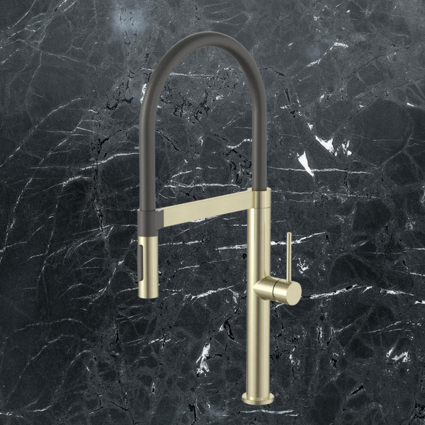 Meir Pull Down Kitchen Mixer with Magnetic Dock Tiger Bronze