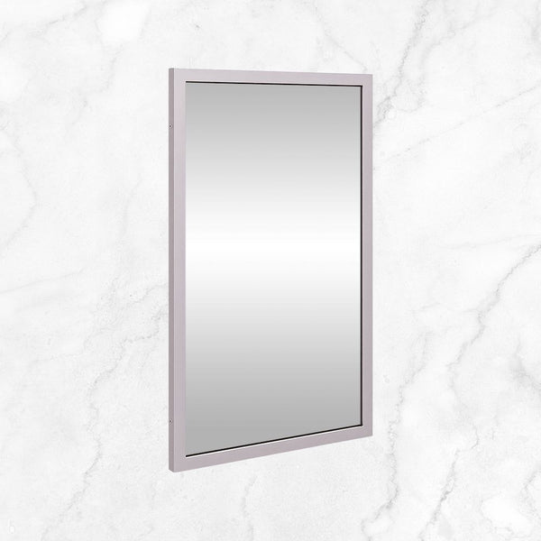Metlam 760mm Framed Mirror In Satin Stainless Steel