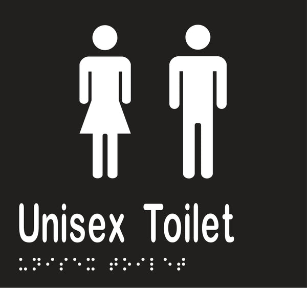 Metlam Unisex Toilet Braille In Designer Black