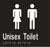 Metlam Unisex Toilet Braille In Designer Black
