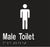 Metlam Male Toilet Braille In Designer Black