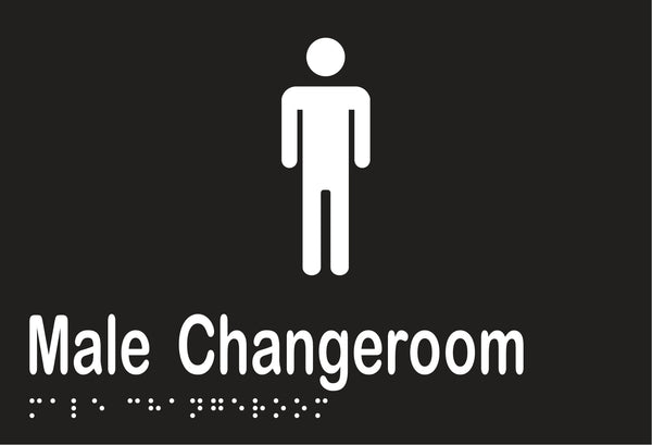 Metlam Male Changeroom Braille In Designer Black