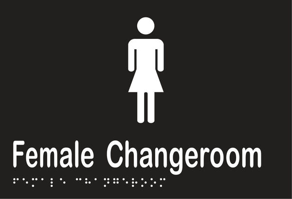 Metlam Female Changeroom Braille In Designer Black