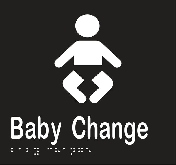 Metlam Baby Change Braille In Designer Black