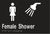 Metlam Female Shower Braille In Designer Black