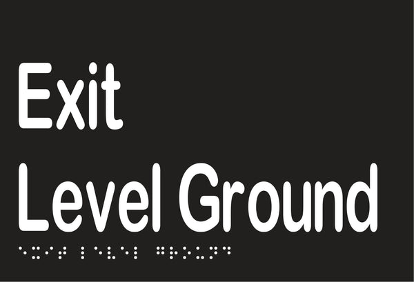 Metlam Exit Level Ground Braille In Designer Black