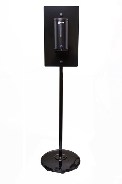 Metlam Hygiene Station Stand And Sanitiser Dispenser Kit In Designer Matte Black