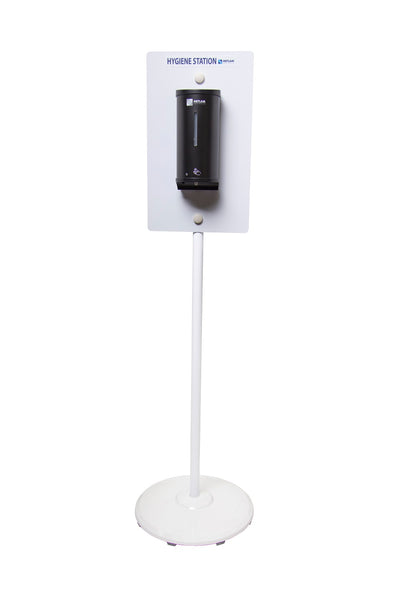 Metlam Hygiene Station Stand And Sanitiser Dispenser Kit In Designer Black