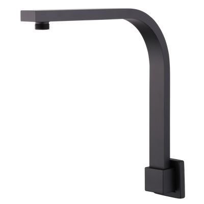 Oliveri Monaco Raised Wall Mounted Shower Arm Matte Black