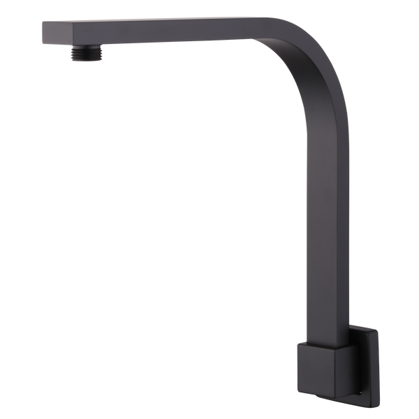 Oliveri Monaco Raised Wall Mounted Shower Arm Matte Black