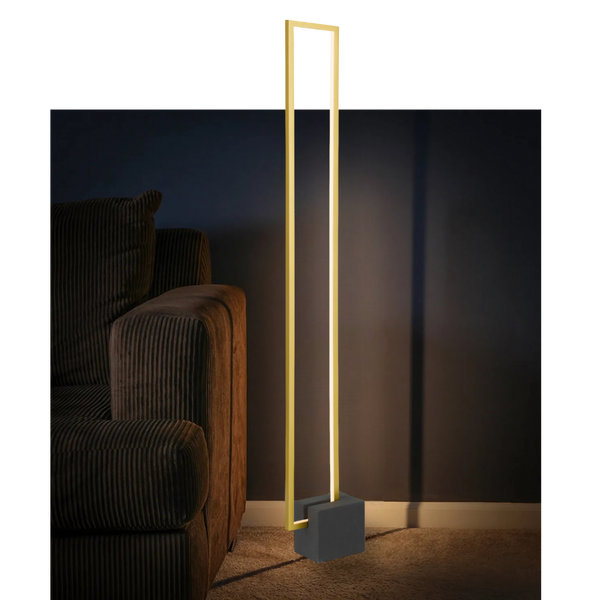 Telbix Modric Floor Lamp Gold