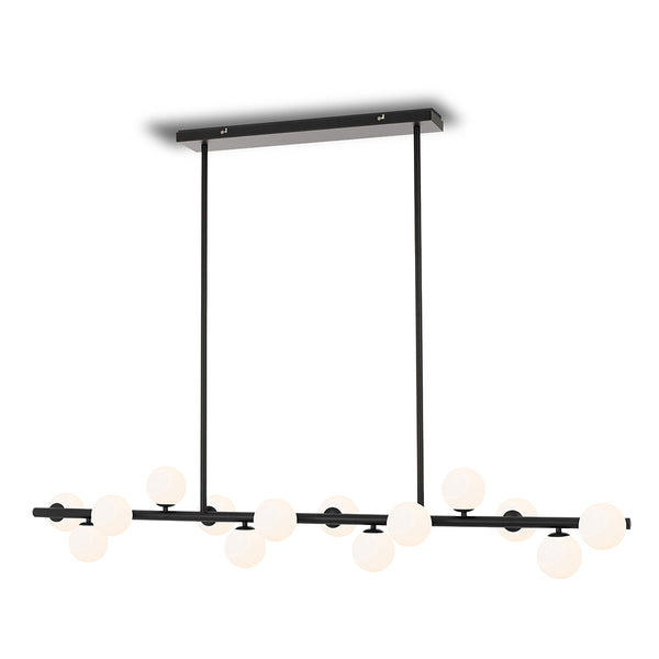 Telbix Moran 14 Lights Pendant Black Opal Matt