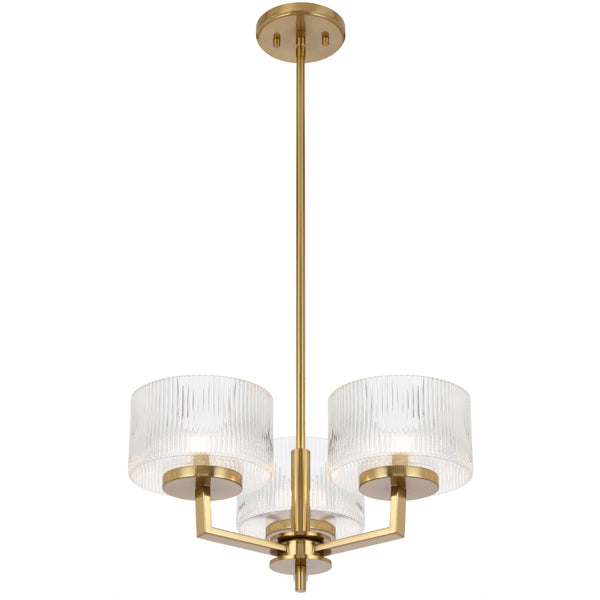 Telbix Moreno 3 Light Pendant Antique Gold