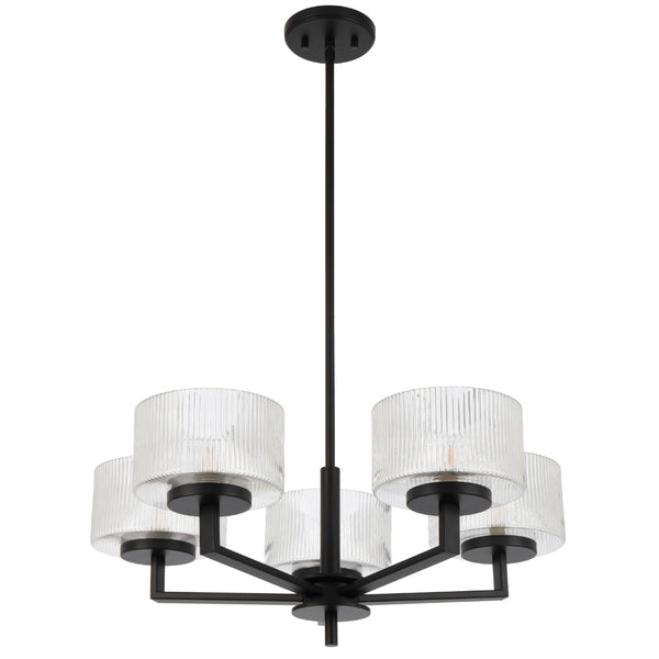 Telbix Moreno 5 Light Pendant Black