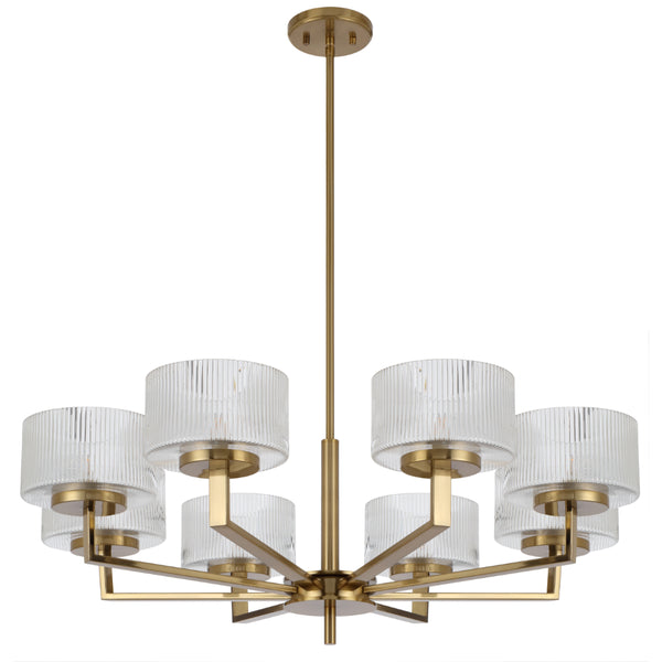 Telbix Moreno 8 Light Pendant Antique Gold