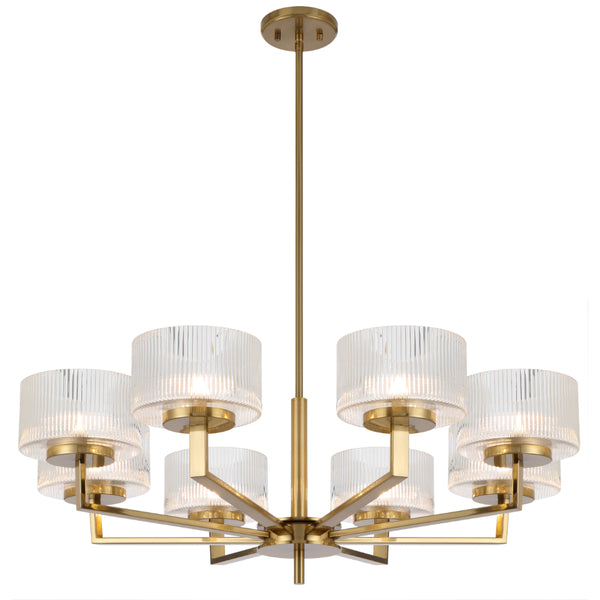 Telbix Moreno 8 Light Pendant Antique Gold