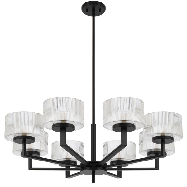 Telbix Moreno 8 Light Pendant Black