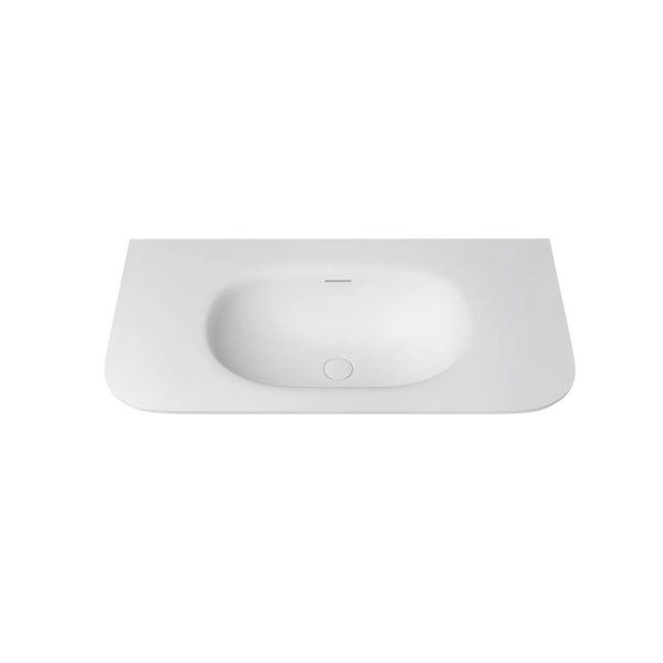 Otti Chloe 900mm Solid Surface Silk Matte White Top With Basin