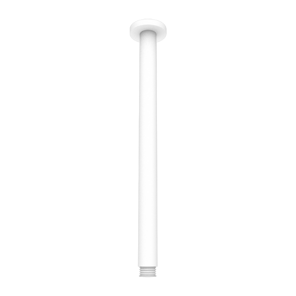 Nero Round Ceiling Arm 300mm Matte White