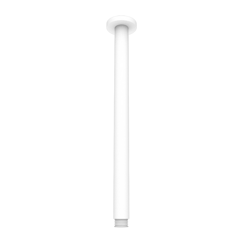 Round Ceiling Arm 300mm Matte White