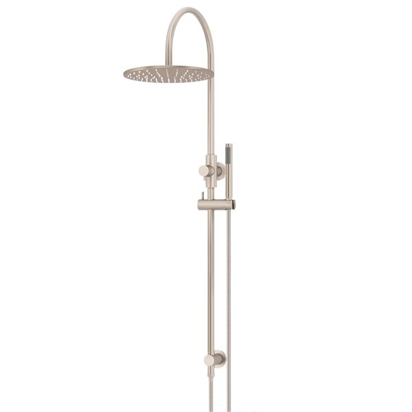 Meir 300mm Round Overhead Shower Set Single Function Hand Shower Champagne