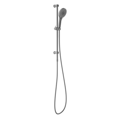 Nero Mecca Shower Rail With Opal Shower Brushed Gunmetal