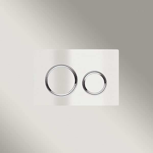 Meir Sigma 21 Dual Flush Plates For Geberit Brushed Nickel