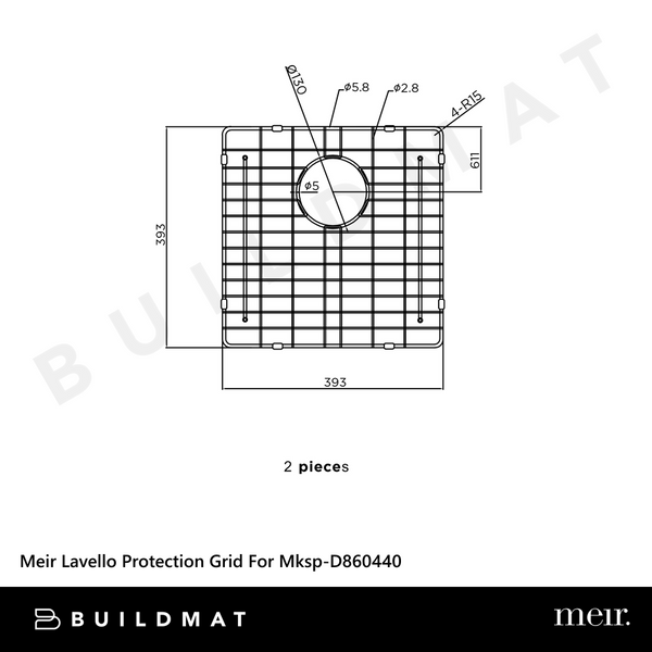 Meir Lavello Protection Grid For MKSP-D860440 (2Pcs) Tiger Bronze