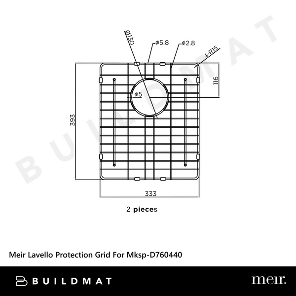 Meir Lavello Protection Grid For MKSP-D760440 (2Pcs) Tiger Bronze