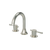 Meir Harrington Three Hole Basin Set With Lever Handle Brushed Nickel