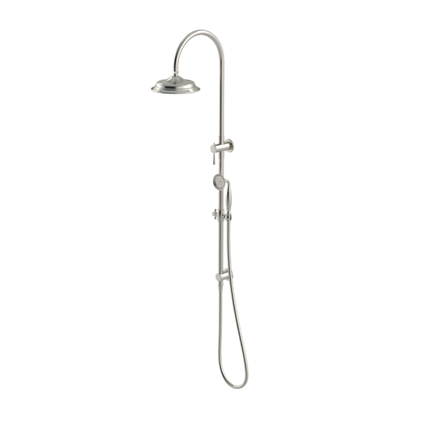 Meir Harrington Shower Rail Set Brushed Nickel