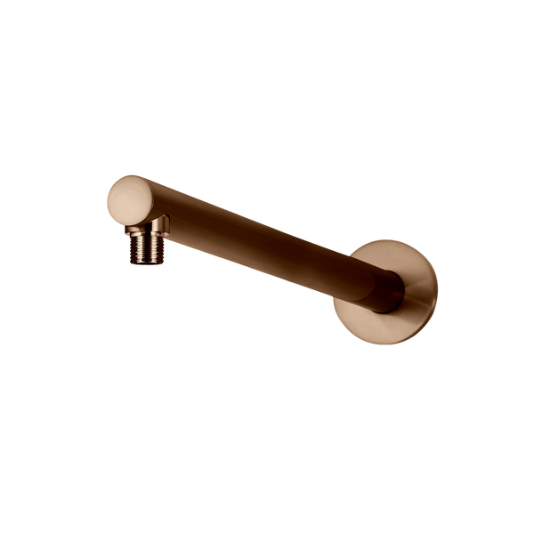 Meir Round Wall Shower Arm 400mm Lustre Bronze