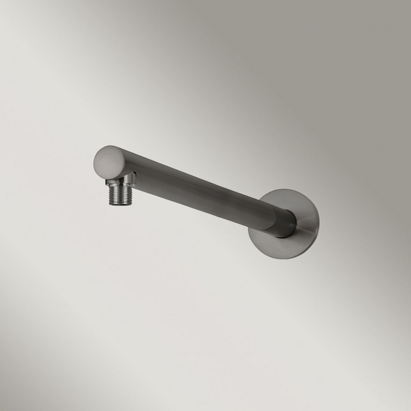Meir Round Wall Shower Arm 400mm Shadow Gunmetal