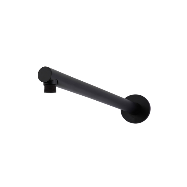 Meir Round Wall Shower Arm 400mm Matte Black