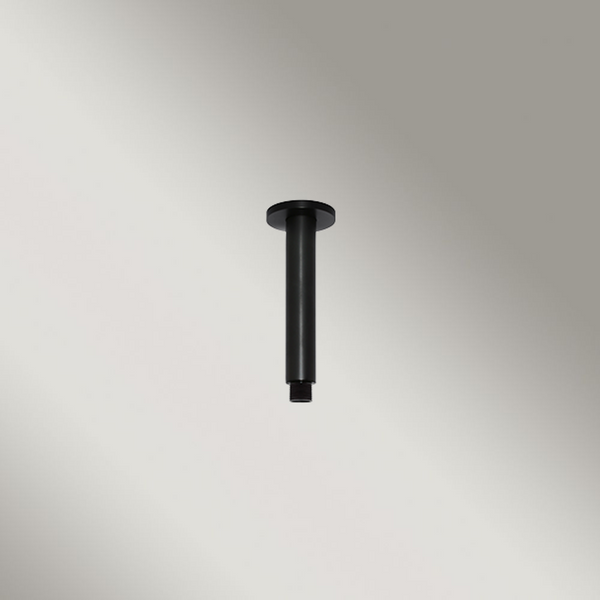 Meir Round Ceiling Shower Arm 150mm Matte Black