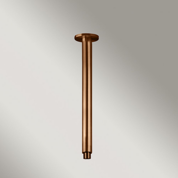 Meir Round Ceiling Shower Arm 300mm Lustre Bronze